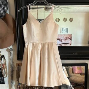 Chic Satiny Sleeveless Mini Dress